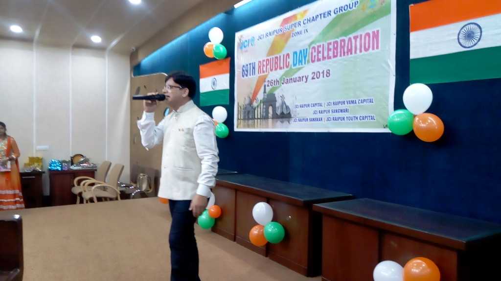 Republic Day Celebration In  JCI Raipur Super Chapter Group 