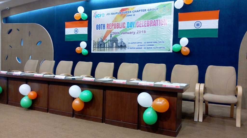 Republic Day Celebration In  JCI Raipur Super Chapter Group 