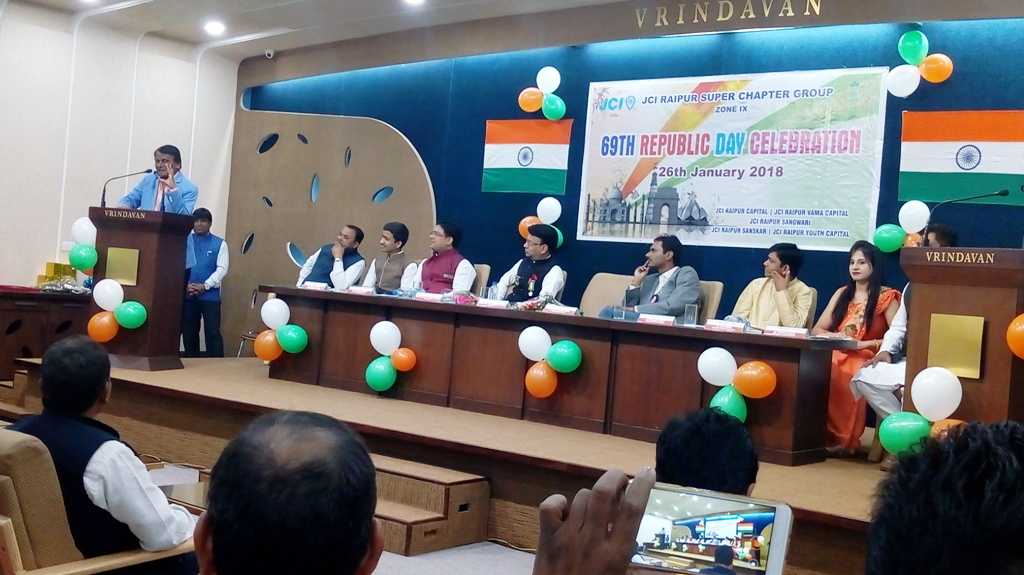 Republic Day Celebration In  JCI Raipur Super Chapter Group 