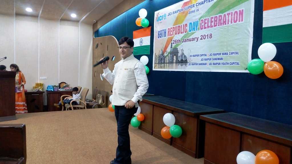 Republic Day Celebration In  JCI Raipur Super Chapter Group 